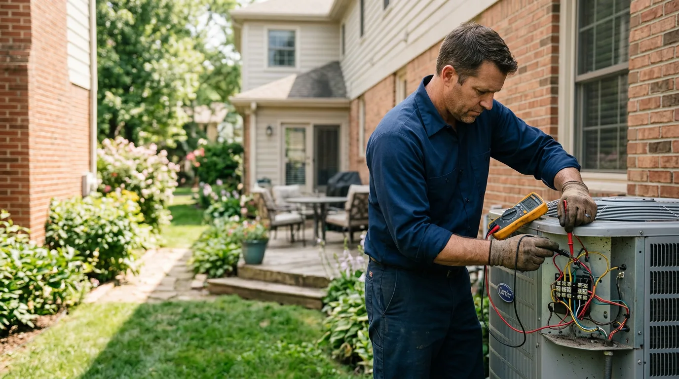 HVAC technician working near Esperance, NY
